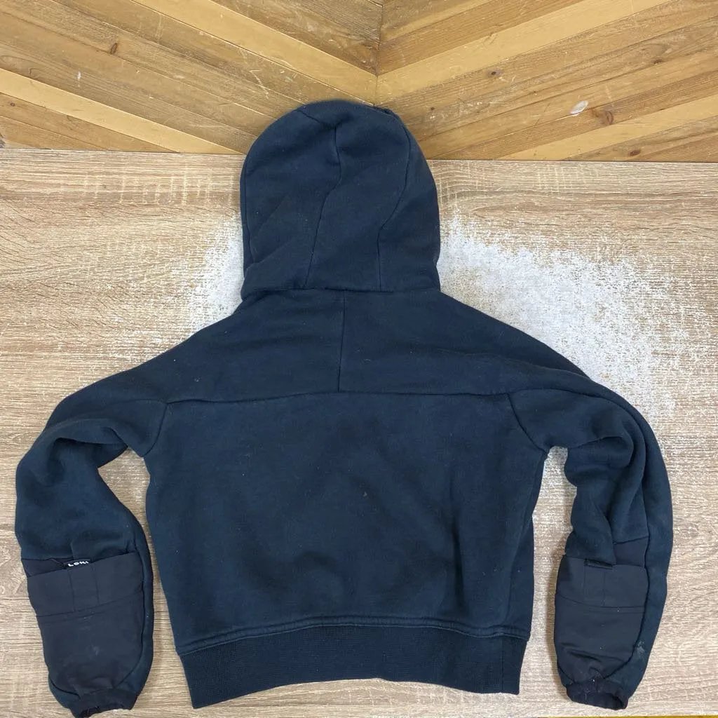 Loki - Kid's Hoodie - MSRP comp $150: Black/Grey -women-4