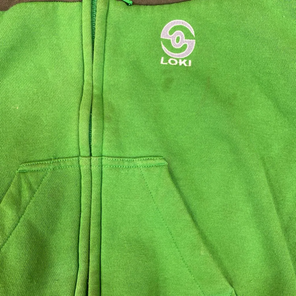 Loki - Kid's Zip Hoodie - MSRP comp $155: Green -children-5/6