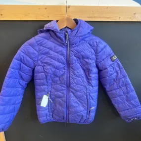 Lole- youth packable puffer jacket: purple -children-7/8Y