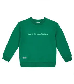 Marc Jacobs Cotton Blend Logo Sweatshirt, Green