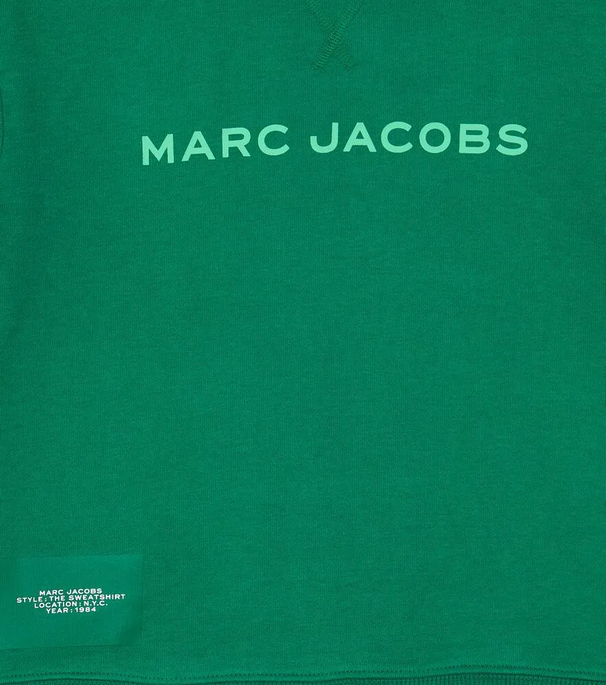 Marc Jacobs Cotton Blend Logo Sweatshirt, Green