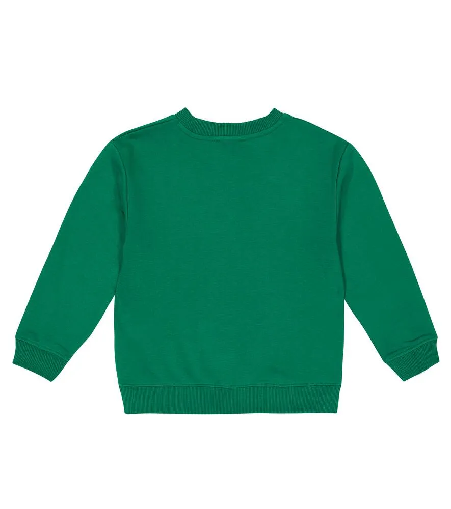 Marc Jacobs Cotton Blend Logo Sweatshirt, Green