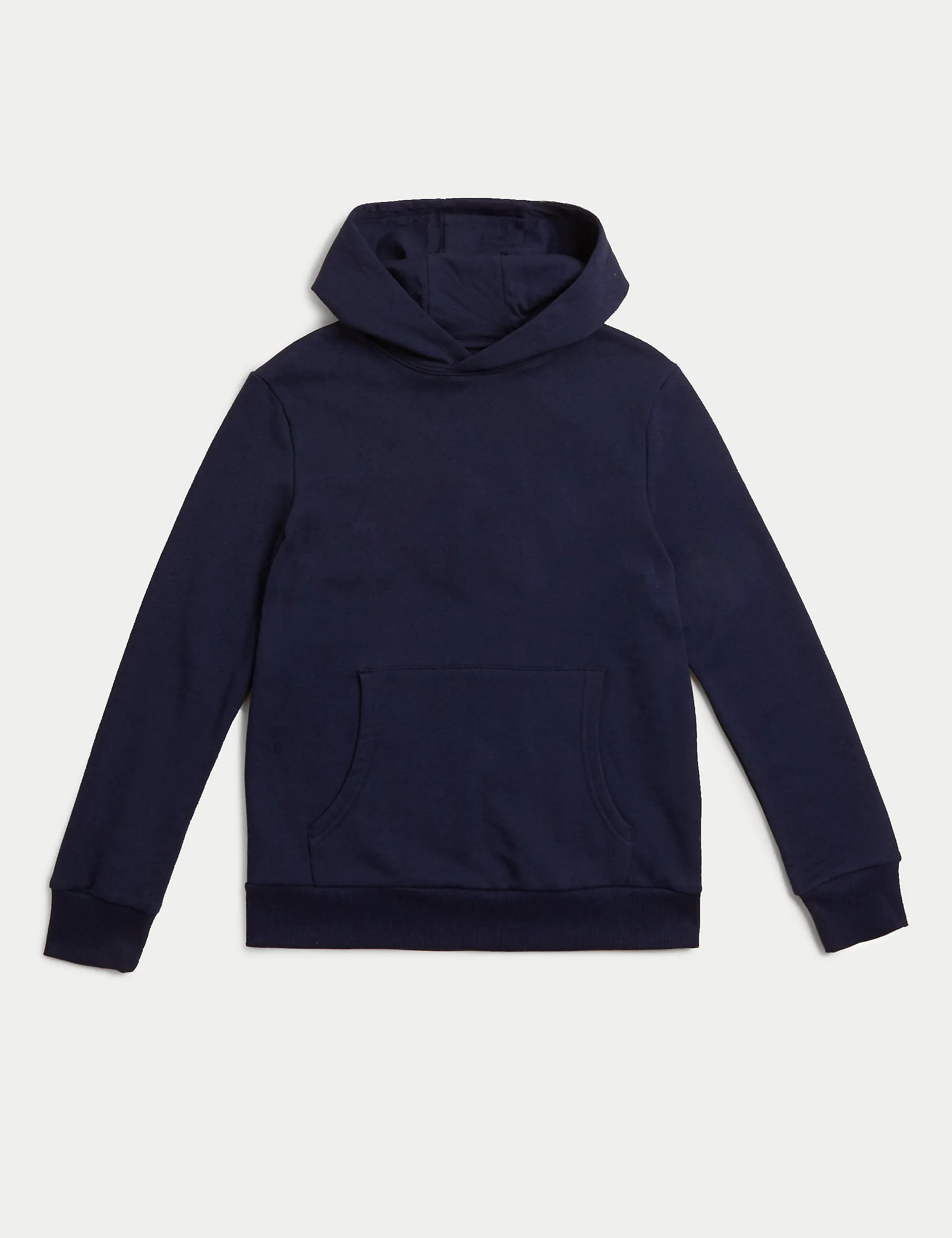 Marks & Spencer Unisex Cotton Hoodie (6-16yrs) Navy