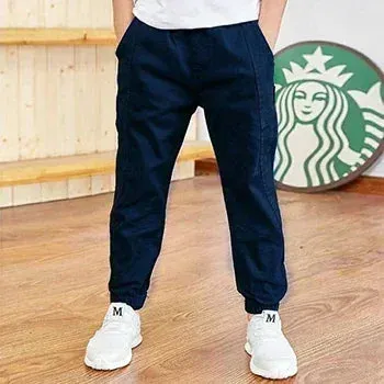 Middle and Large Children Cotton Boys Pants 2024 Spring and Autumn Sports Trousers New Children's Casual Overalls for