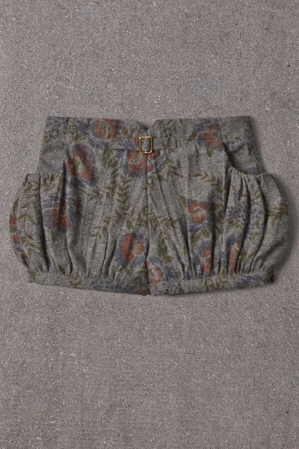 Nellystella Viola Girls Shorts - Grey Wool Floral