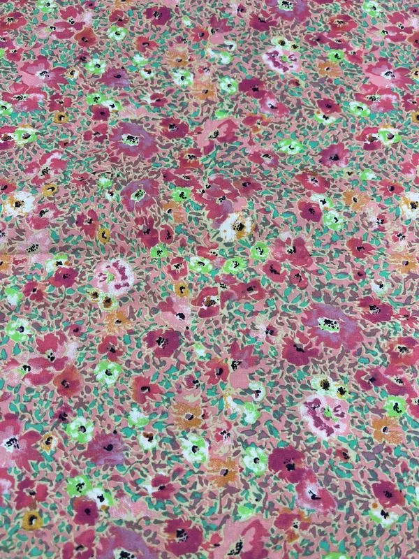 Printed Cotton - Poppy Colours - 112cm