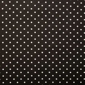 Printed Craft Canvas - TIC-TAC-TOE - Polka dots - Dark grey