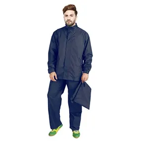 Prokick Figo Mens Rain Suit (Waterproof Jacket with Hood, Pant and Carrying Pouch)