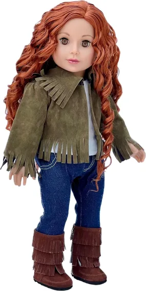 Siege Jacket - Clothes for 18 inch Doll - 4 Piece Outfit - Jacket, Tank Top, Skinny Jeans and Boots