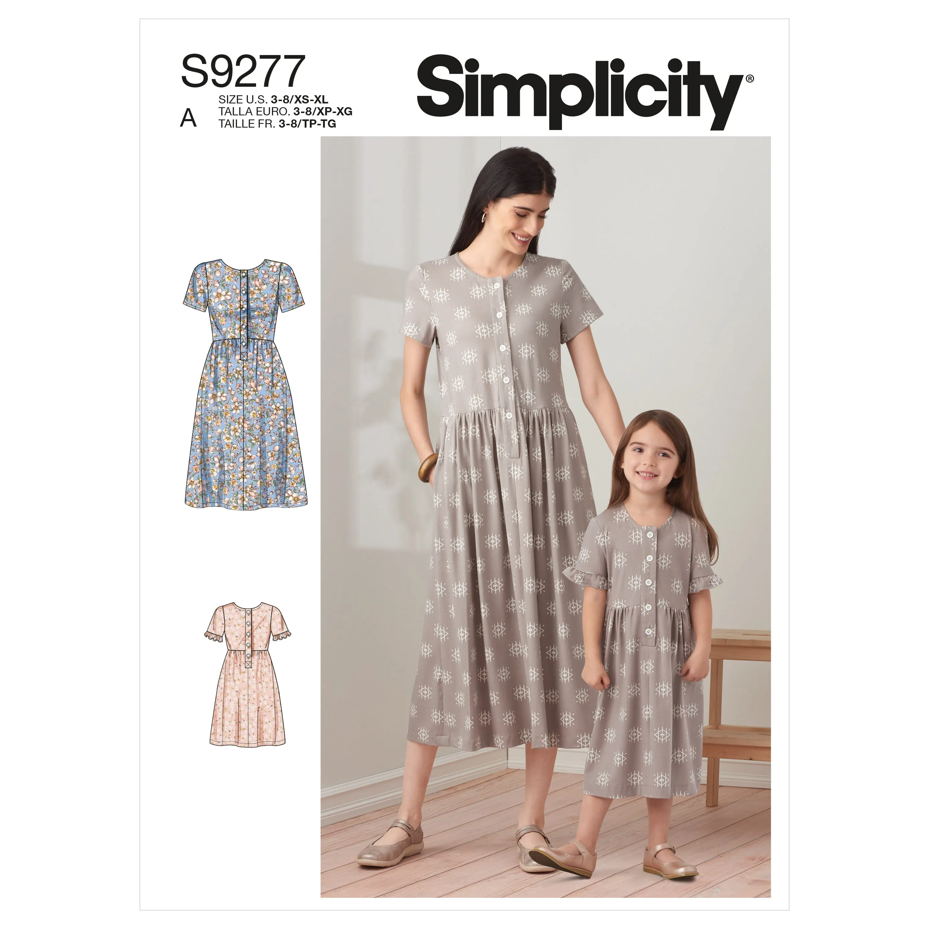 Simplicity Pattern 9277 Misses' & Children's Dresses