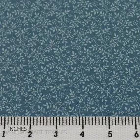 Sky Blue Vine Flutter Cotton Print