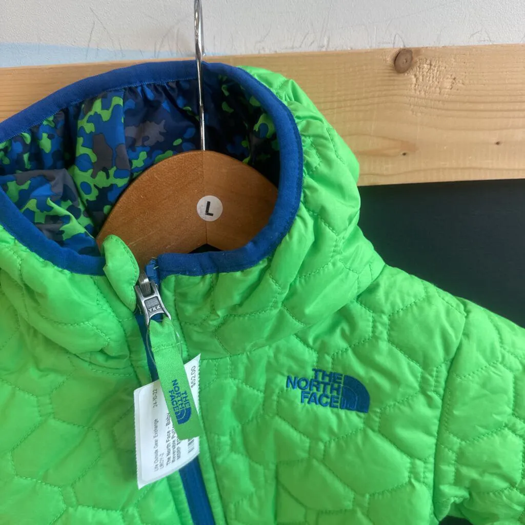 The North Face - Baby Reversible Puffer Jacket - MSRP $130: Green/Blue-infant-