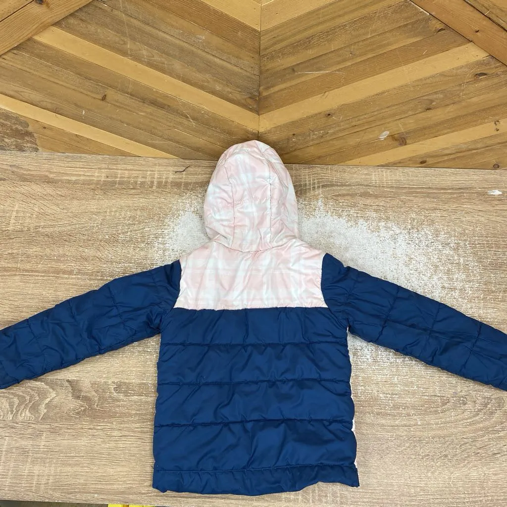 The North Face - Kid's Reversible Puffer Jacket - MSRP $145: Blue/Pink-children-3T