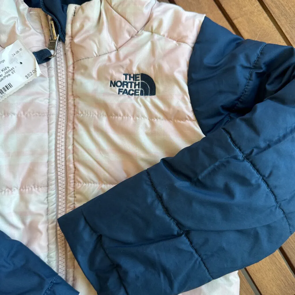 The North Face - Kid's Reversible Puffer Jacket - MSRP $145: Blue/Pink-children-3T