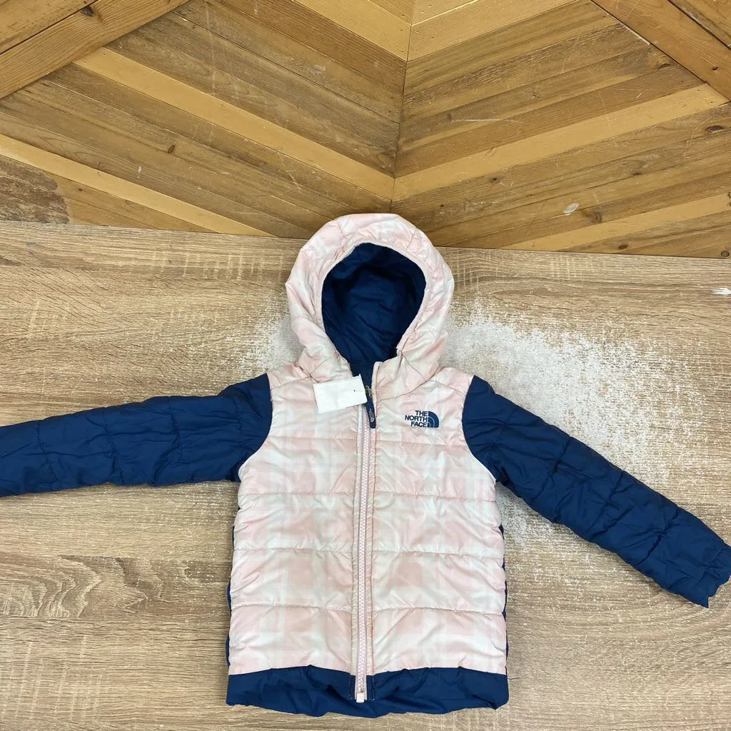 The North Face - Kid's Reversible Puffer Jacket - MSRP $145: Blue/Pink-children-3T