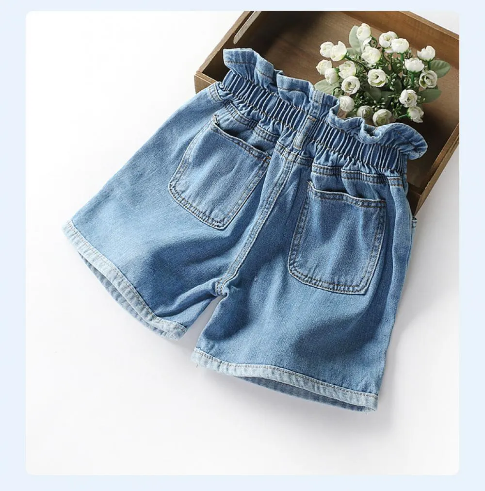 Toddler Girls Shorts Summer Jeans Children's White Pants Wholesale Girls Clothes